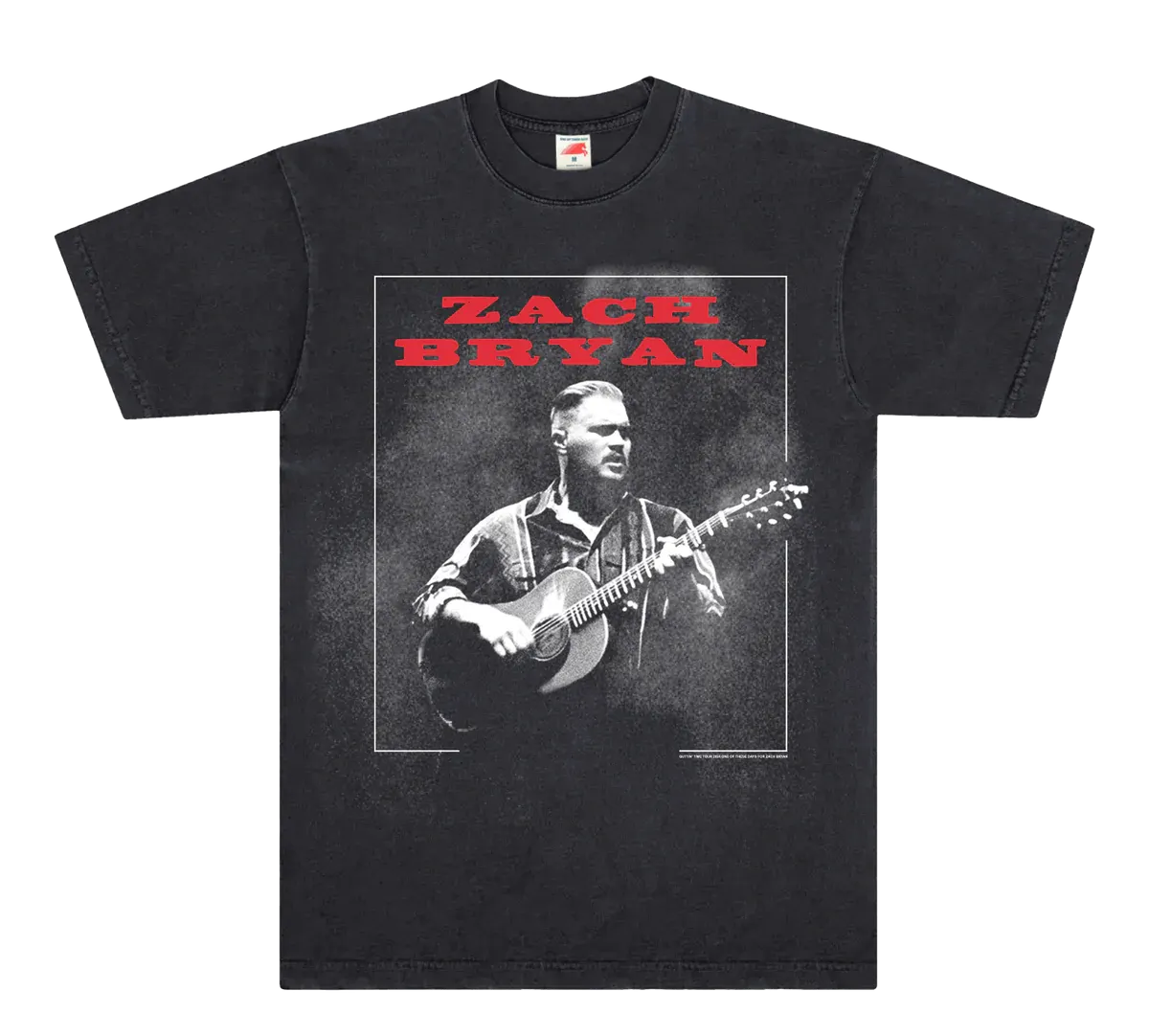 "zach bryan quittin time tour 2024 t shirt black"
