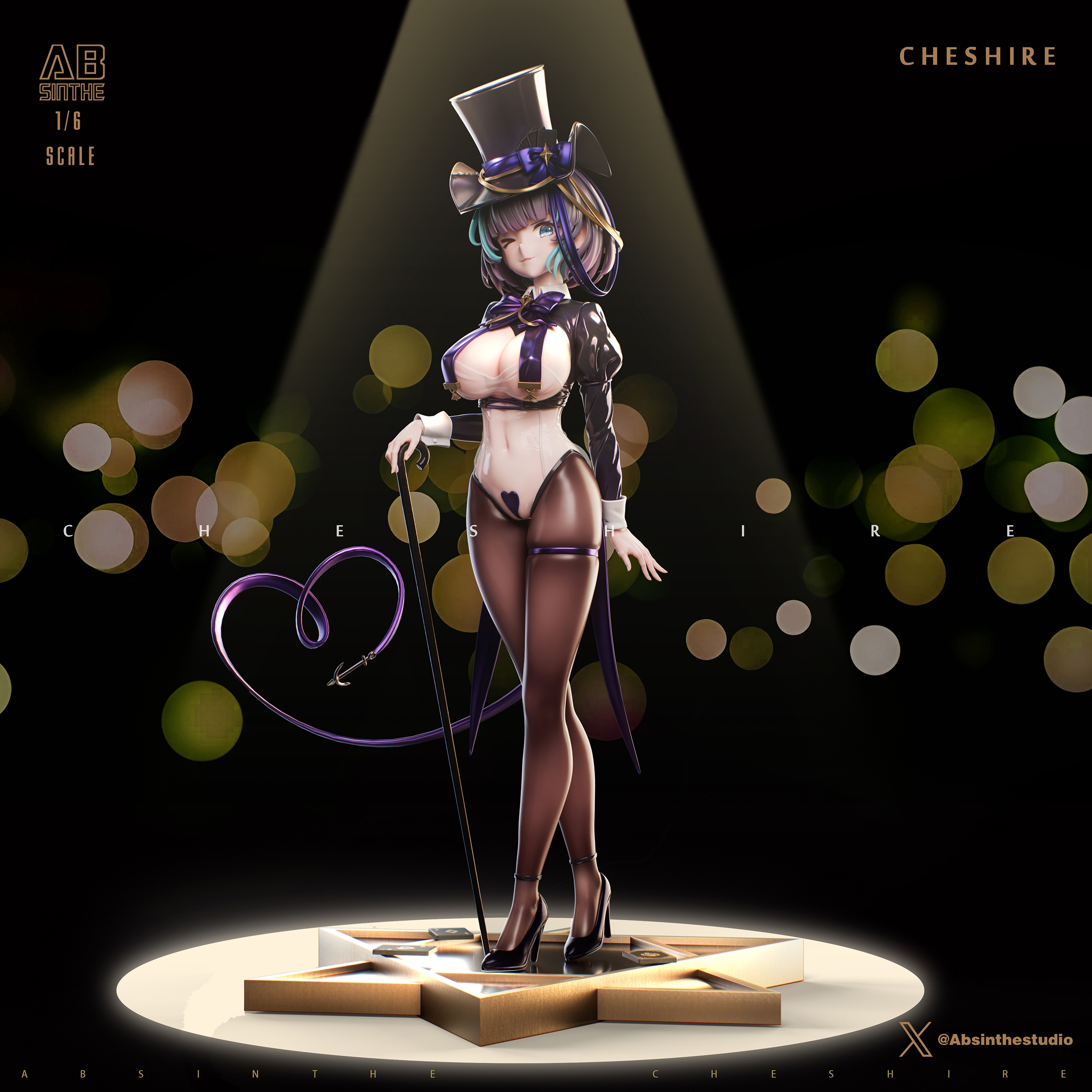 ABsinthe Studio - Azur Lane Cheshire 1/6 Statue(GK) (Adult 18+)-