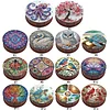 Diamond Painting Snack Box Kit Art Decor Round Snack Box Handmade Art Decoration