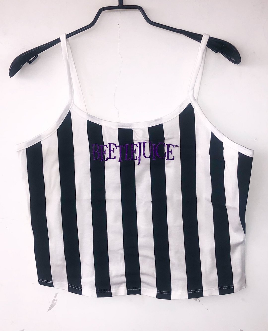 Beetlejuice Girls Striped Crop Top Beetlejuice Cosplay Costume