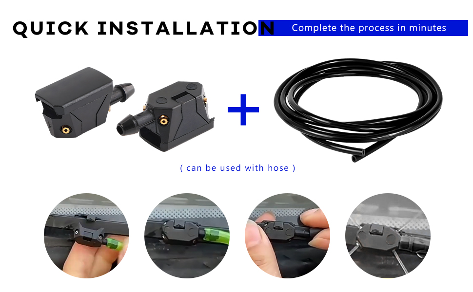 Easy to install can be used with hose.