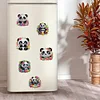 (US Local)6Pcs Acrylic 2D Flat Pandas Diamond Painting Fridge Magnet for Fridge Whiteboard