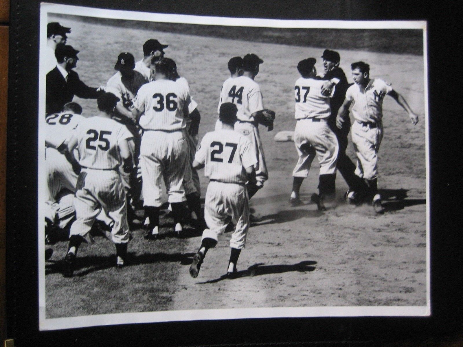 Billy Martin & Casey Stengel Arthur Rickerby Press Original Photo Poster painting 11x14 Yankees