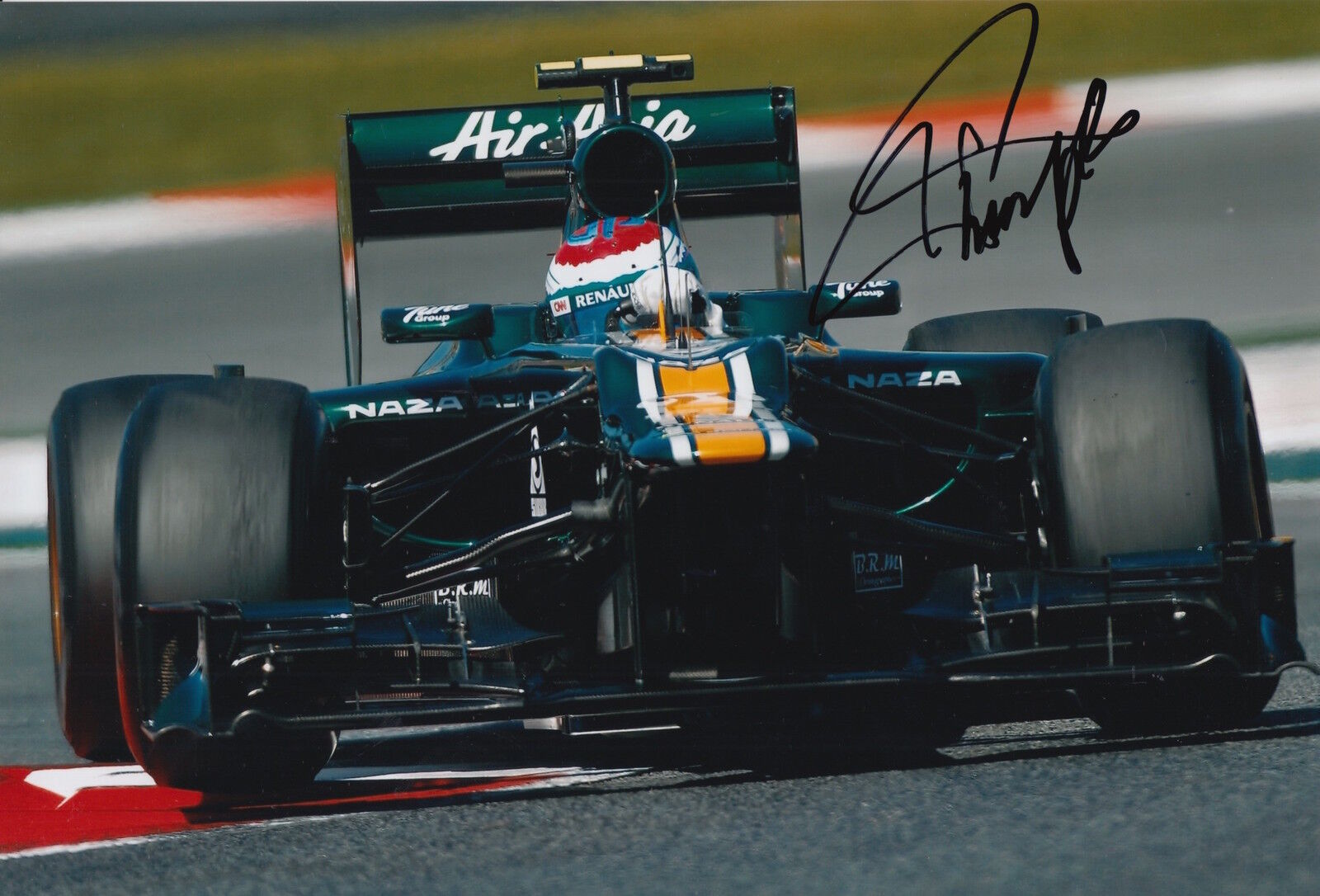 Vitaly Petrov Hand Signed 12x8 Photo Poster painting Caterham F1.