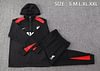 Joyfball 2024/2025 Liverpool Half-Pull Training Suit Black Hoodies