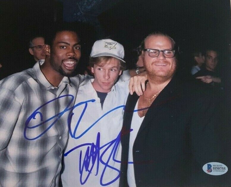 David Spade Chris Rock signed autographed 8x10 Photo Poster painting SNL Chris Farley COA