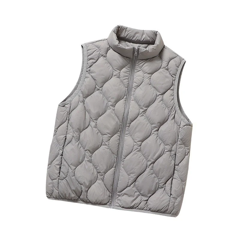Woherb Autumn And Winter New Down Jacket Vest Female Short Stand Collar Leisure Light Vest Warm Large Size Sleeveless Coat-Outfit Ideas