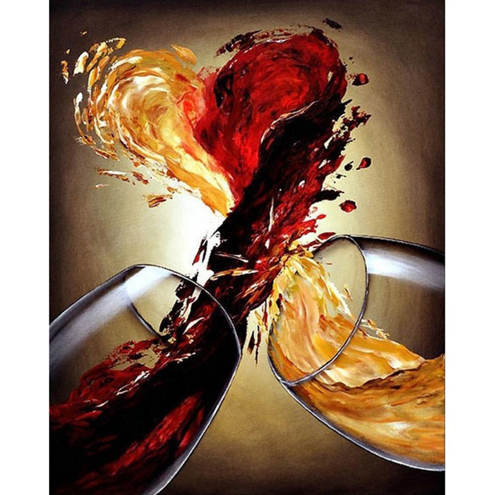 

30*40CM - Wine - Round Drill Diamond Painting, 501 Original