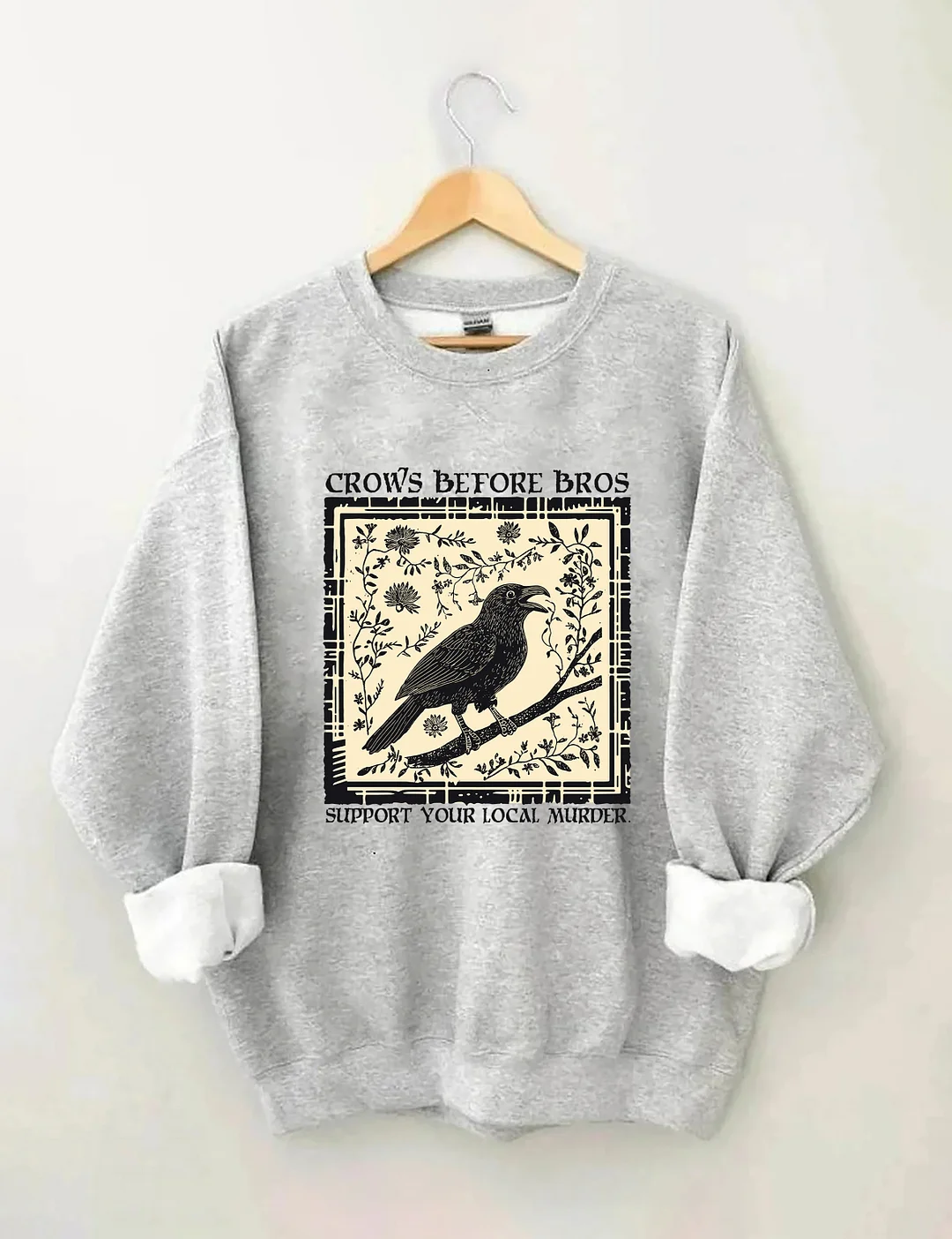 Funny Crows Before Bros Sweatshirt