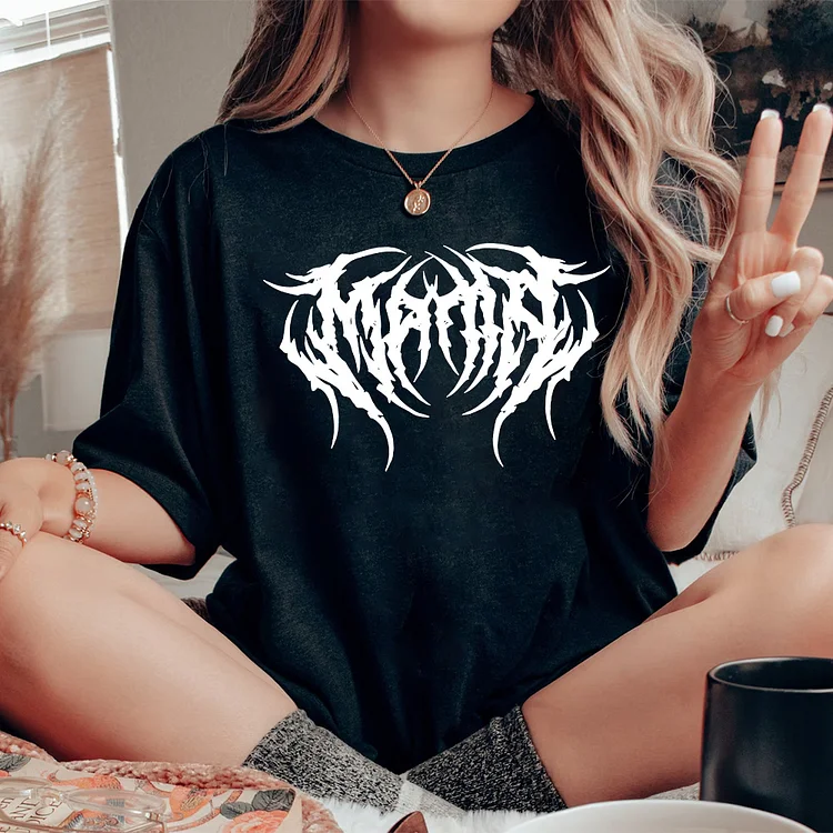 Heavy Metal Mama T-shirt, Death Metal Schrift geschnitten Datei Tank