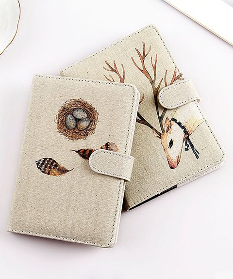 Vintage Cloth Cover Animal Series Diary Notebook