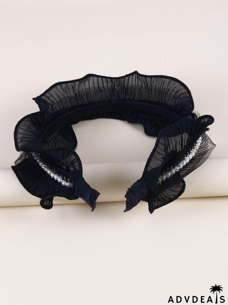 Faux Pearl Decor Headband