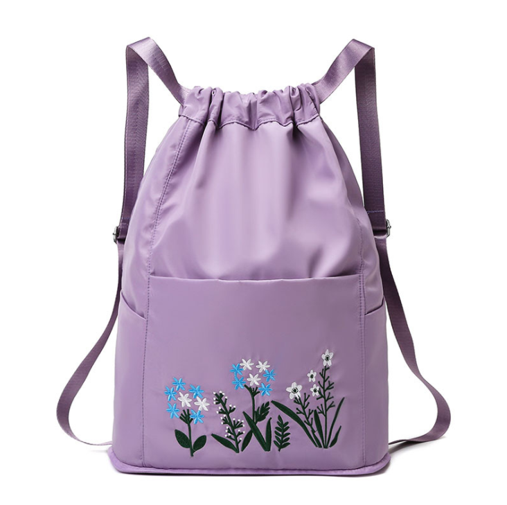 Drawstring Sports Bag (Flowers)