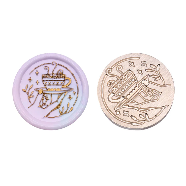 Diy Fire Lacquer Round Sealing Wax Stamp Head 25Mm gbfke