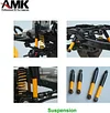AMK 295-343mm Adjustable Wheelbase Alloy RCRUN LC80 Chassis Cruiser Real Frame Builder Kit for 1/10 RC Crawler Off-Road Truck