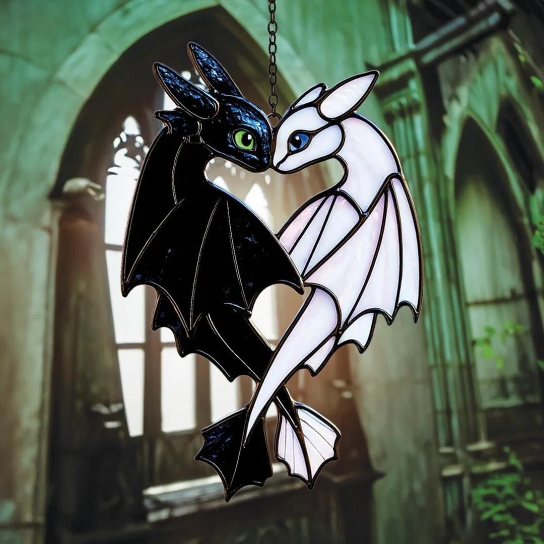Night & Light Dragon Suncatcher