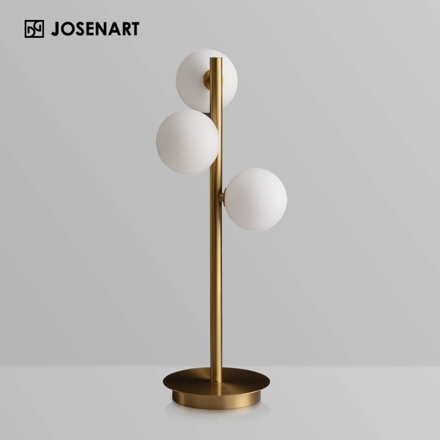 Nordic Glass & Brass 3-Light Table lamp  JOSENART Josenart