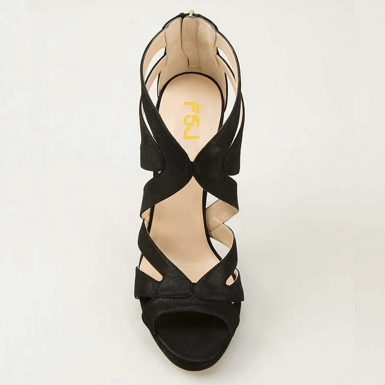 Akiihool Sandals Women Women's Elastic Ankle Strap Flat Sandals Summer  Dressy Shoes Cute Strappy Gladiator Sandals (Black,9.5) - Walmart.com