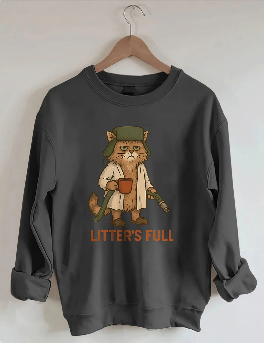 Litter's Full Christmas Vacation Cat Sweatshirt