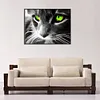 Diamond Painting -DIY Round Drill Green Eye Cat