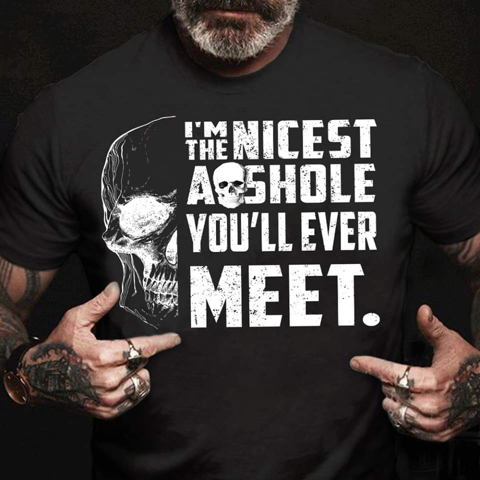 Punk skull letter printed casual T-shirt ctolen