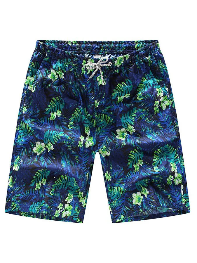 Mens Hawaiian Pant Beach Plant Pants