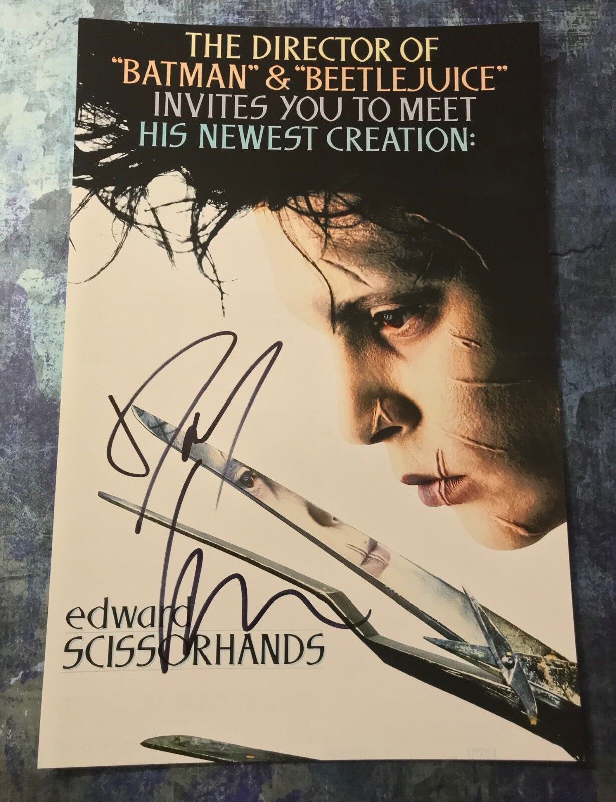 GFA Edward Scissorhands * DANNY ELFMAN * Signed 12x18 Photo Poster painting PROOF AD3 COA