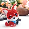 Bead Embroidery - Fox Beaded Counted Cross Stitch Keyring
