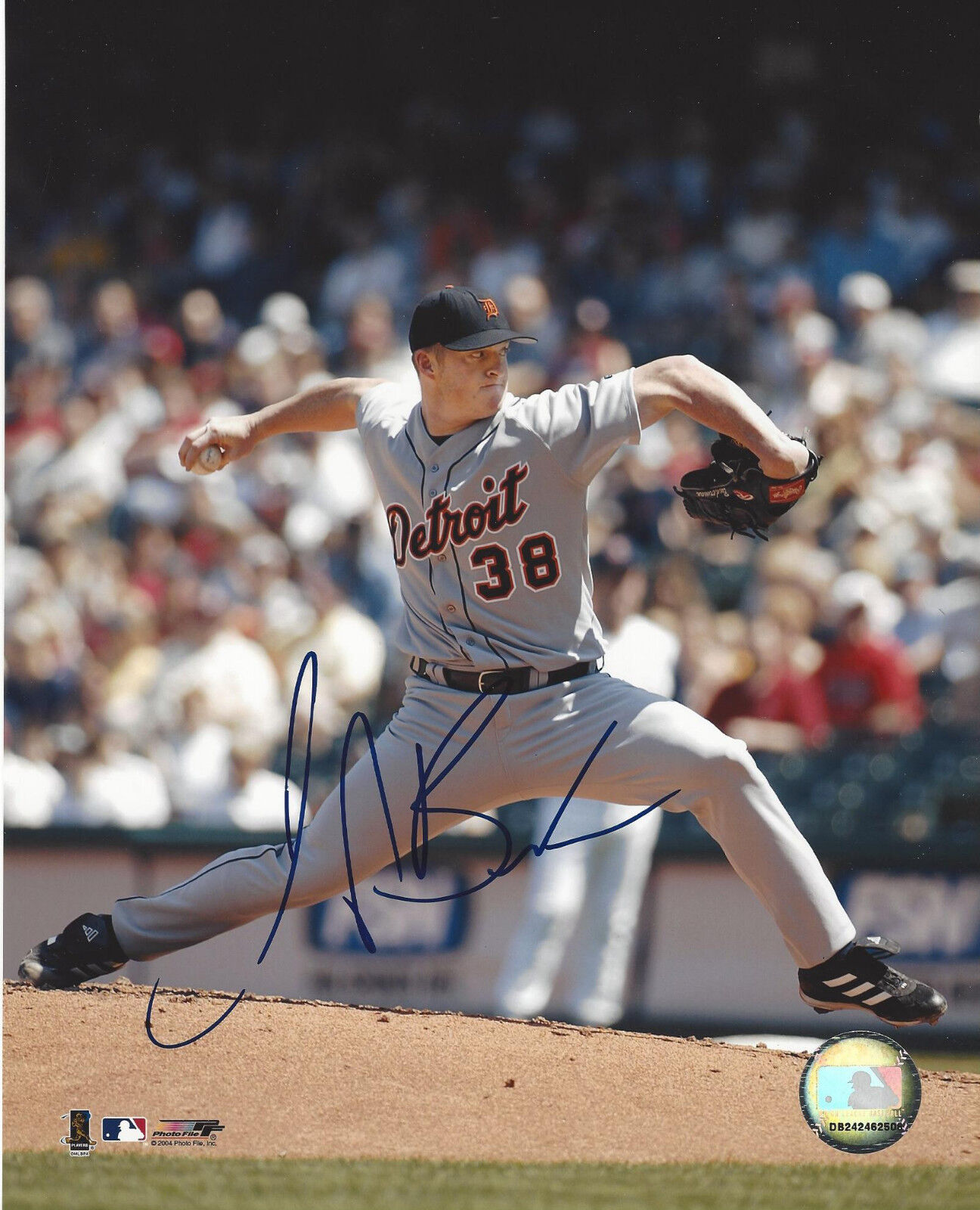 DETROIT TIGERS JEREMY BONDERMAN SIGNED AUTHENTIC 8X10 Photo Poster painting w/COA PITCHER