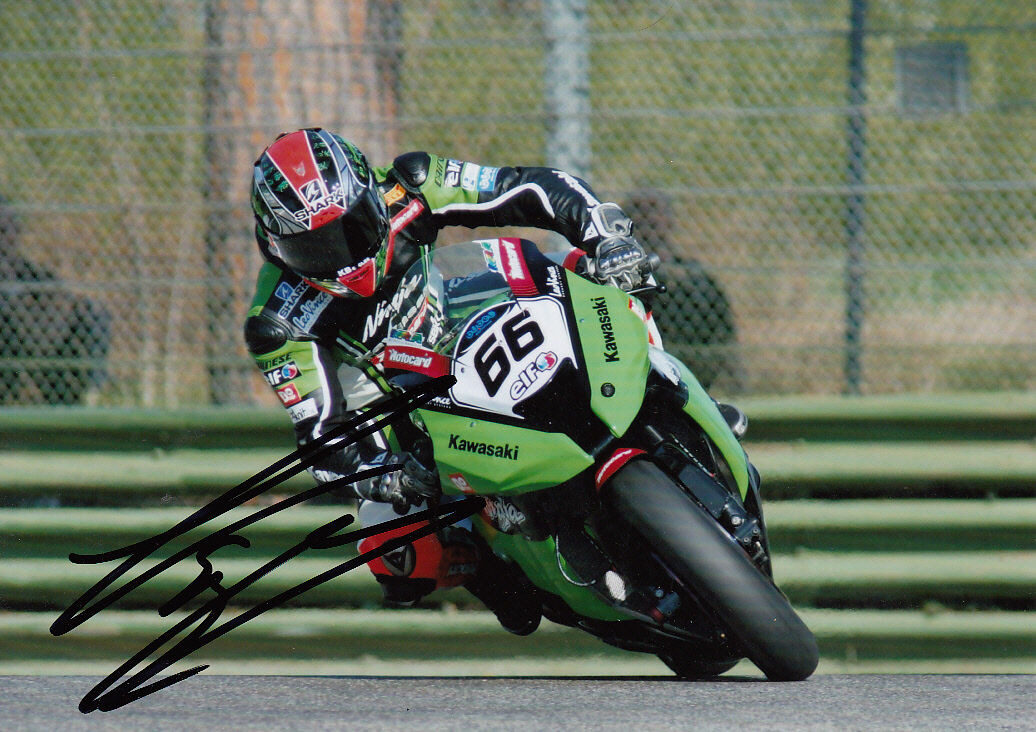 Tom Sykes Hand Signed 2012 Kawasaki 7x5 Photo Poster painting WSBK 2.