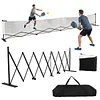 [US Local Warehouse] 22ft Telescopic Peak Ball Posts with Wheels Movable Net Posts Frame Pickleball Training Netting for Indoor & Outdoor Courts