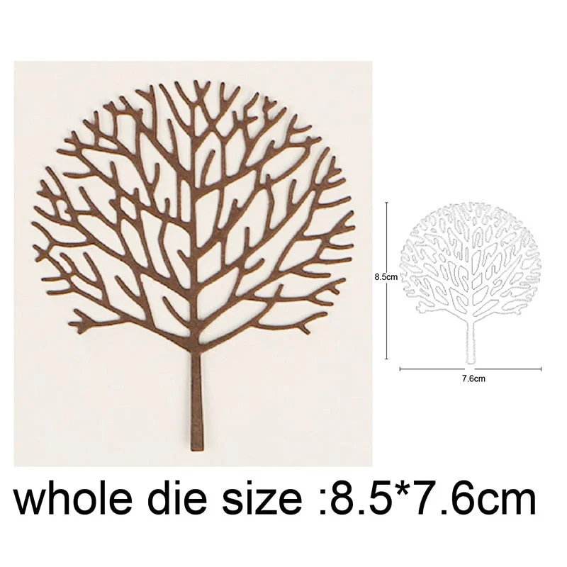 Tree Branch Metal Cutting Dies Stencil For DIY Scrapbooking Album Decorative Embossing Craft Dies Cut Paper Cards Tool