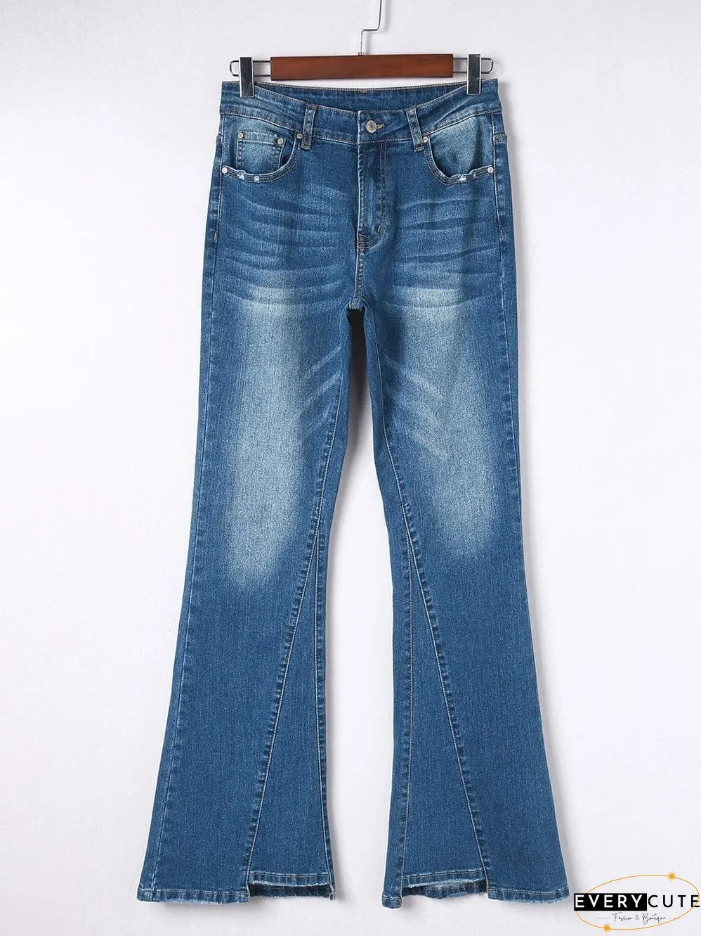 Trendy Flared Leg Jeans