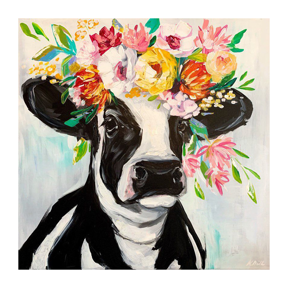 

Cow - Round Drill Diamond Painting - 30*30CM, 501 Original