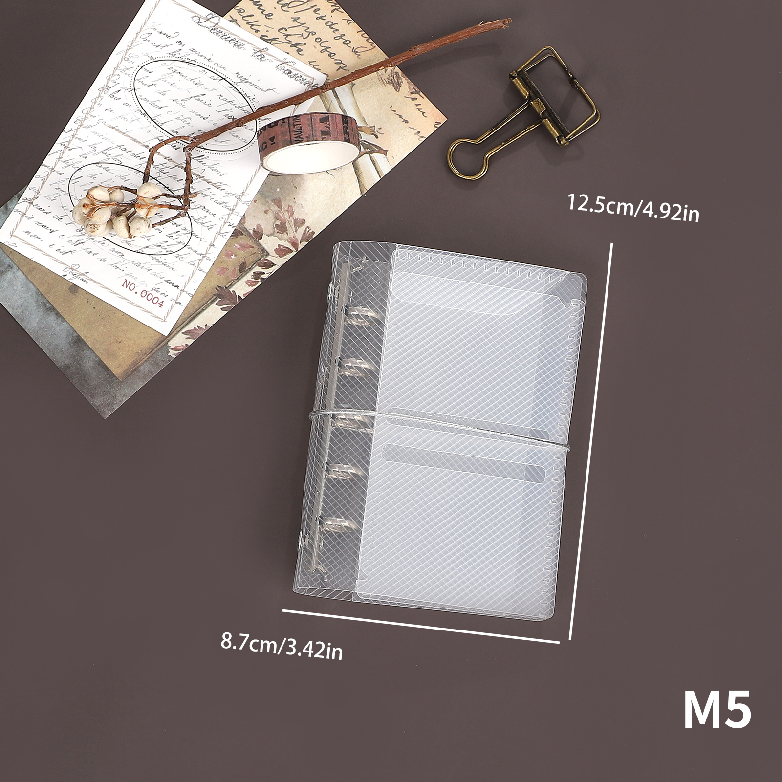 Storage Book - Twill PP Tri-Fold Loose-Leaf Notebook Cover