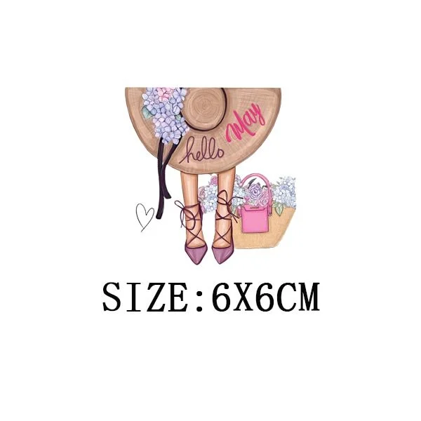 Beautiful Legs Thermal Stickers On T-shirt DIY Washable Iron On Transfers For Clothing Funny Design Patches On Clothes Appliqued
