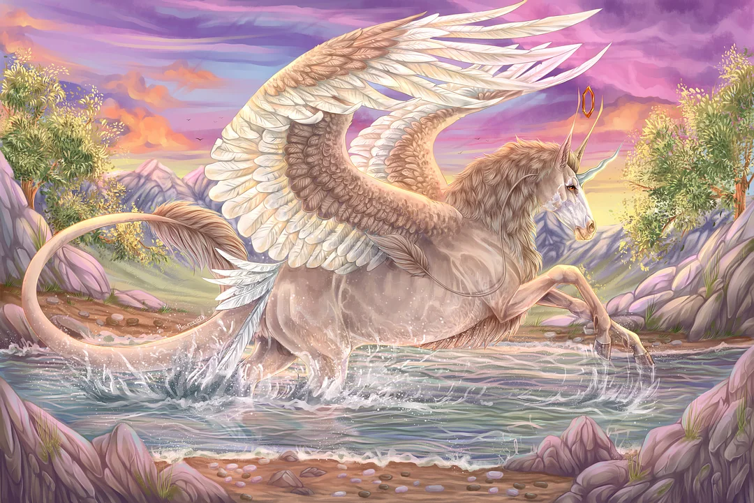 Jeffpuzzle™-JEFFPUZZLE™ Pegasus Jigsaw Puzzle