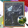 Bead Embroidery - Full Printed 9CT Blck Cat and Butterfly Cross Stitch Kit(52x340 CM)