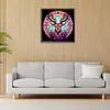 >SALE<5D DIY Full Round Drill Diamond Painting Stained Glass Deer Kit Decor 30x30cm