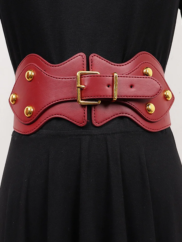 Fashion Leopard Pattern Decorative Elasticity Adjustable Wide Belt