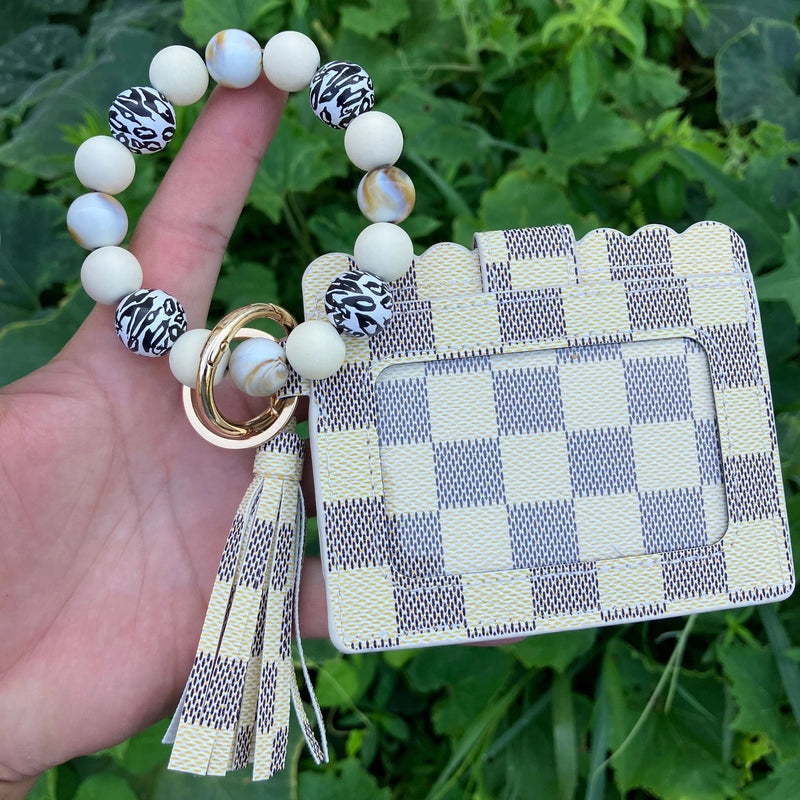 Unisex Printing Arylic Pu Leather Alloy Flip Cover Card Holders