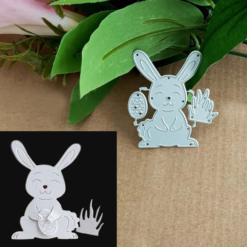 Craft metal cutting dies cut die mold New Easter rabbit eggs Scrapbook paper craft knife mould blade punch stencils dies