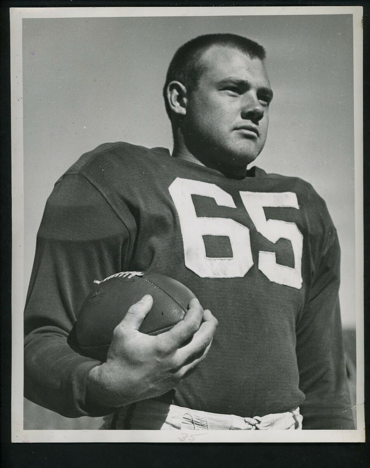 Deral Teteak 1952 Press Photo Poster painting University of Wisconsin & Green Bay Packers pose