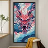 Dragon-11CT Stamped Cross Stitch 40*70cm/15.75*27.56in(Big Size)