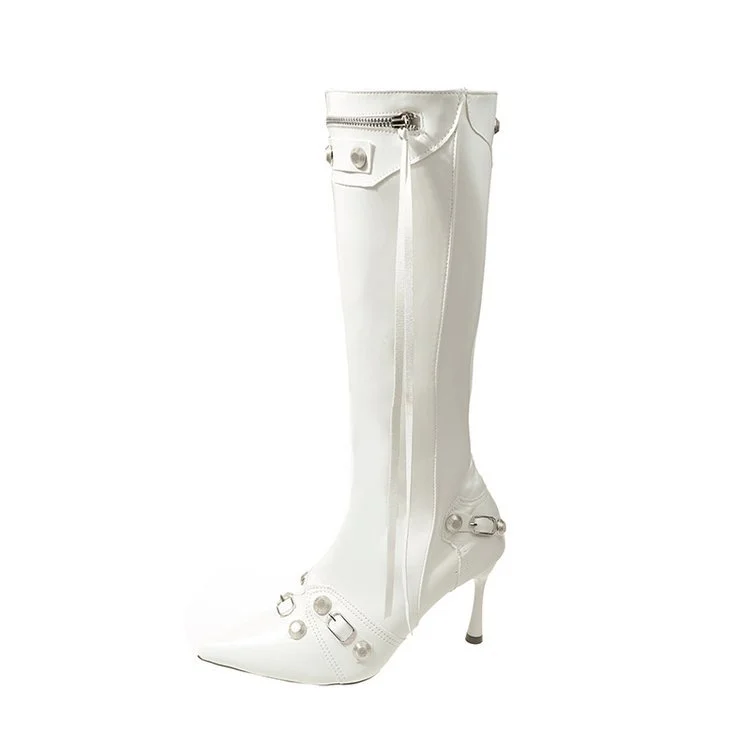 Yyvonne Tame With Gaseous Female Leather Boots 2025 Trend Sweet Cool Hottie Fashion Boots But Knee Boots High Boots