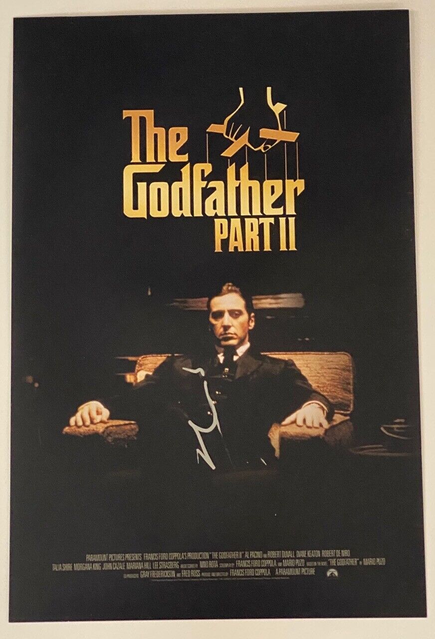 Al Pacino Signed Autographed 12x18 Photo Poster painting Movie Poster THE GODFATHER II 2 COA