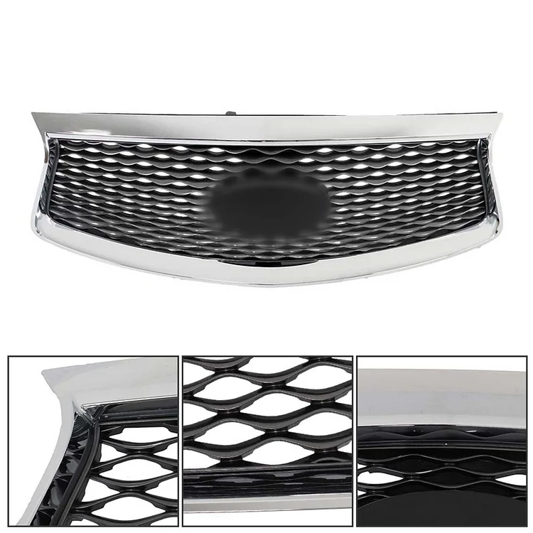 SEBLAFF Front Bumper Grille Chrome Grill With Camera Option Replacement for 2016 2017 2018 2019 2020 QX60 623109NC0B