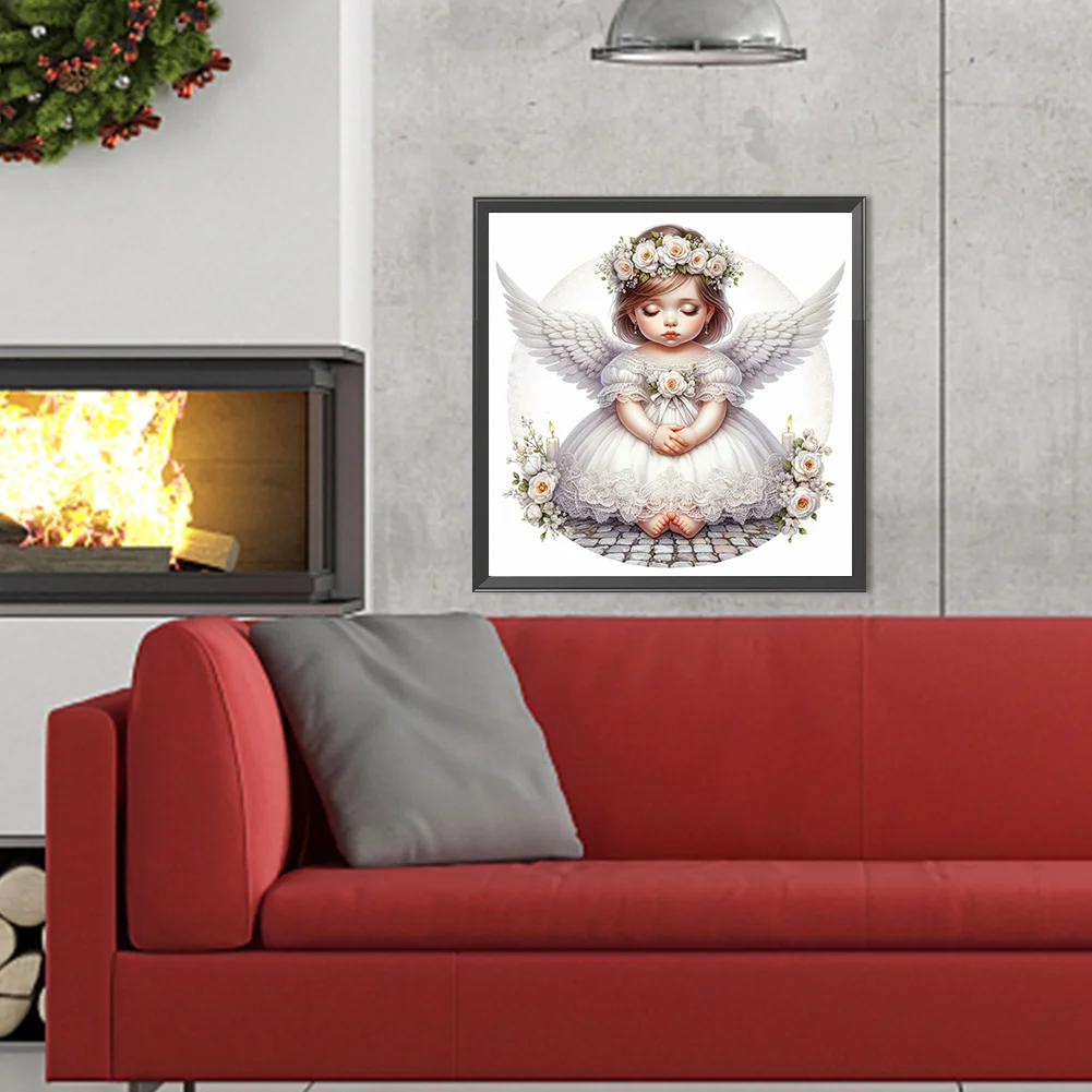 Full Round Diamond Painting 40*40cm - Angel Child