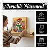 (25x25cm)DIY Pearl Painting Xmas Framed Handmade Pearl Material Art Kit Living Room Decor