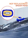 Car Detailing Brush Chenille Car Mop Head Car Wash Tools Wipe Mop Auto Accessory
